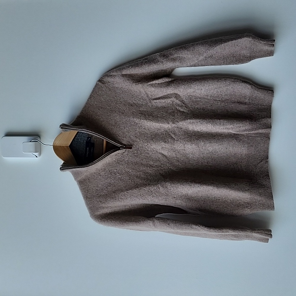 Grafton 1853 100% Cashmere Knit Quarter Zip Sweater